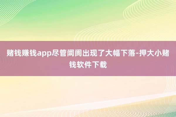 赌钱赚钱app尽管阛阓出现了大幅下落-押大小赌钱软件下载