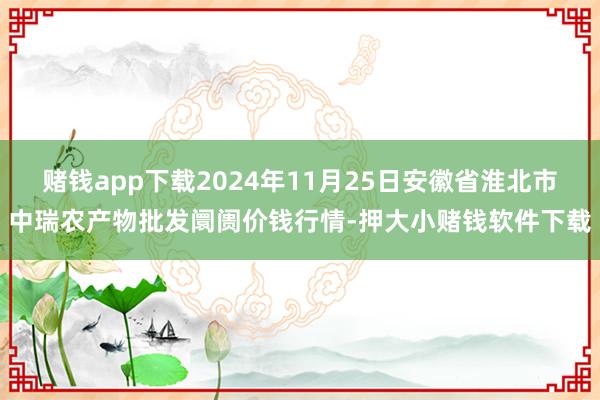 赌钱app下载2024年11月25日安徽省淮北市中瑞农产物批发阛阓价钱行情-押大小赌钱软件下载